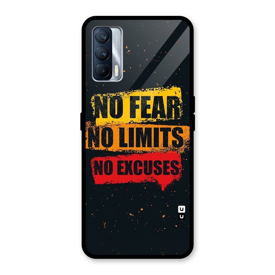 No Fear No Limits Glass Back Case for Realme X7