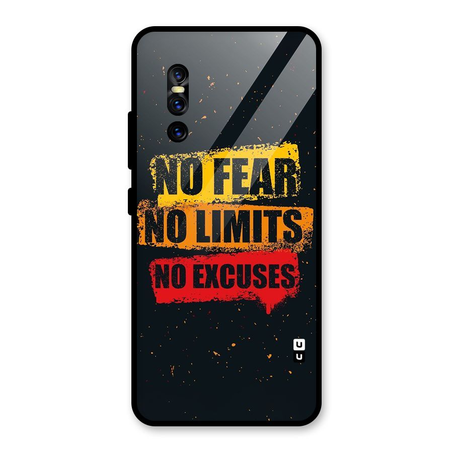 No Fear No Limits Glass Back Case for Vivo V15 Pro
