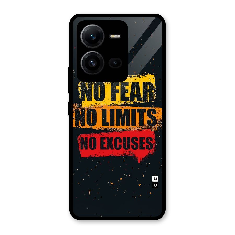 No Fear No Limits Glass Back Case for Vivo V25