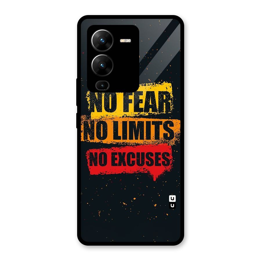 No Fear No Limits Glass Back Case for Vivo V25 Pro