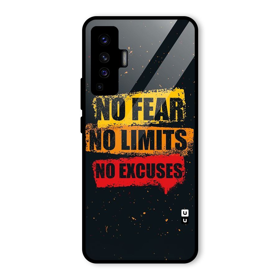 No Fear No Limits Glass Back Case for Vivo X50