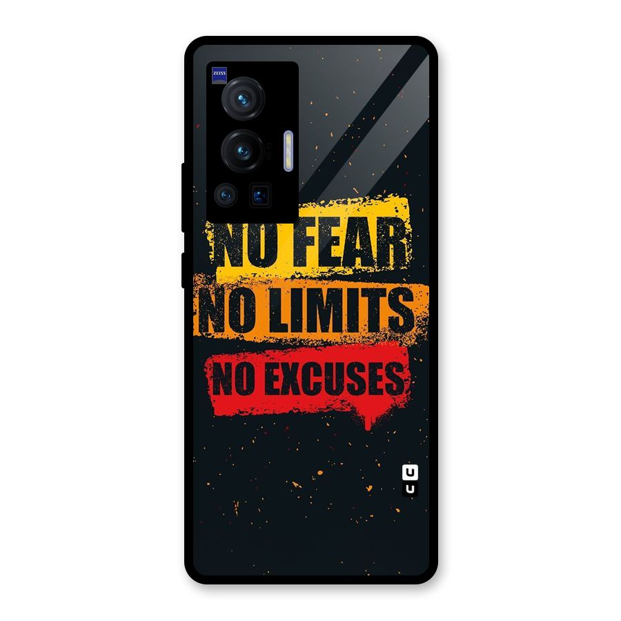 No Fear No Limits Glass Back Case for Vivo X70 Pro