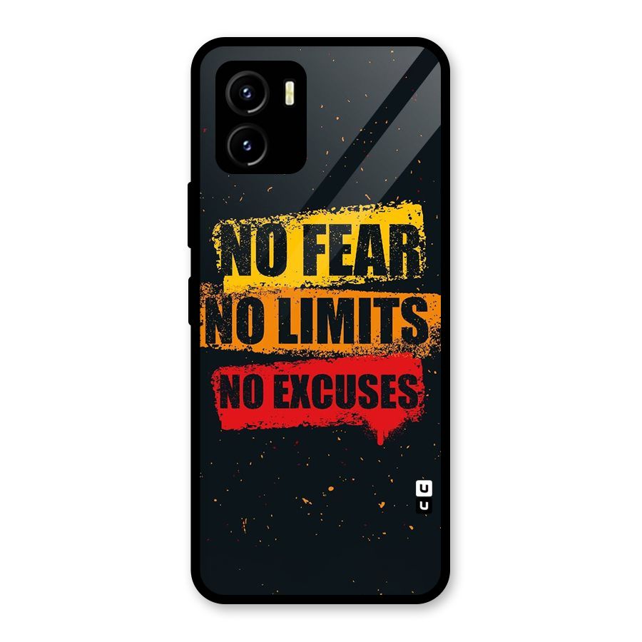 No Fear No Limits Glass Back Case for Vivo Y15s