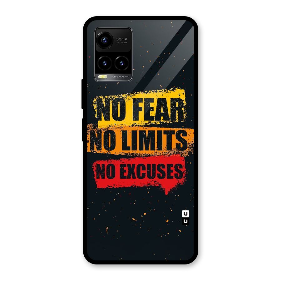 No Fear No Limits Glass Back Case for Vivo Y21A