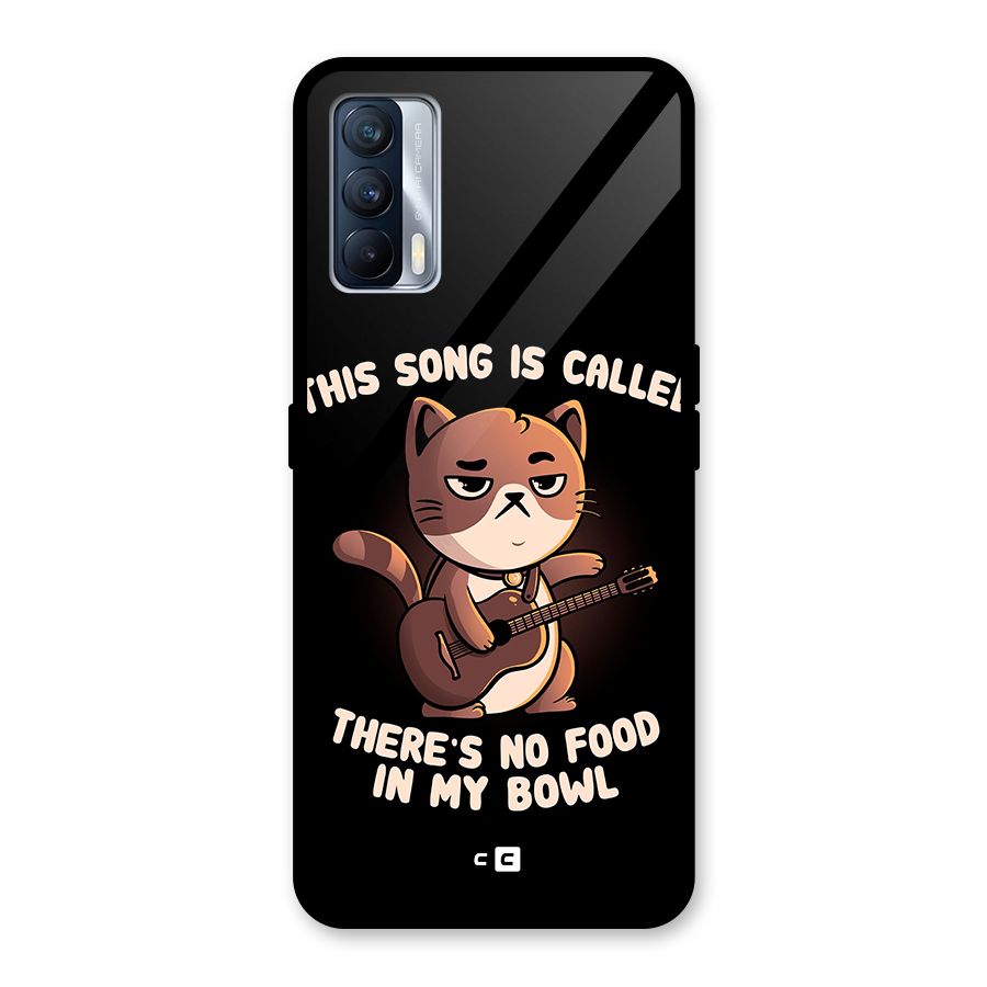 No Food in My Bowl Cat Glass Back Case for Realme X7