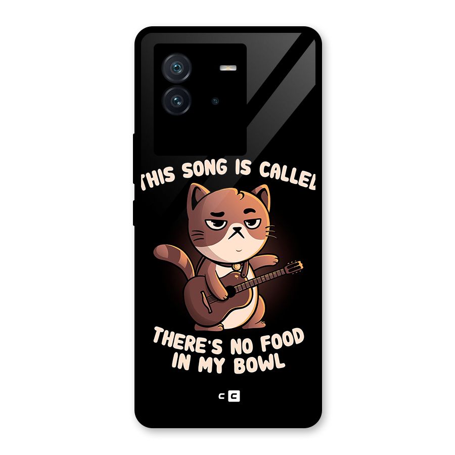 No Food in My Bowl Cat Glass Back Case for Vivo iQOO Neo 6 5G