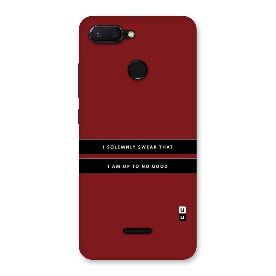 No Good Swear Back Case for Redmi 6