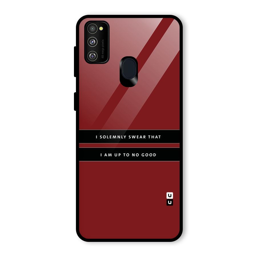 No Good Swear Glass Back Case for Galaxy M30s