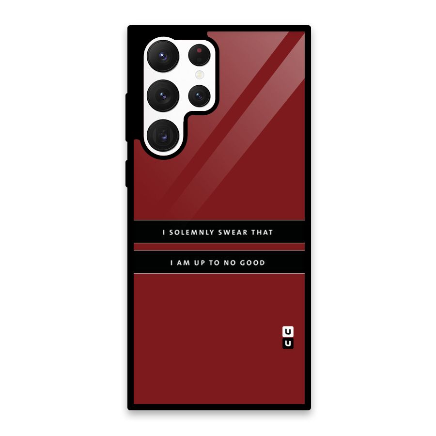 No Good Swear Glass Back Case for Galaxy S22 Ultra 5G