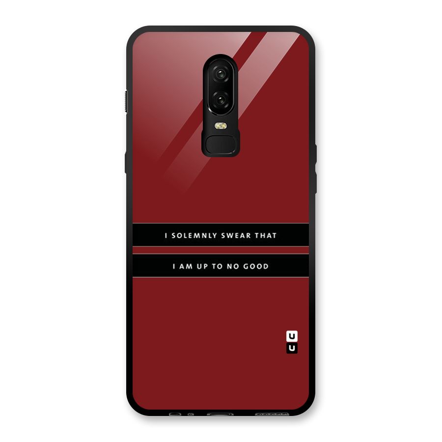 No Good Swear Glass Back Case for OnePlus 6