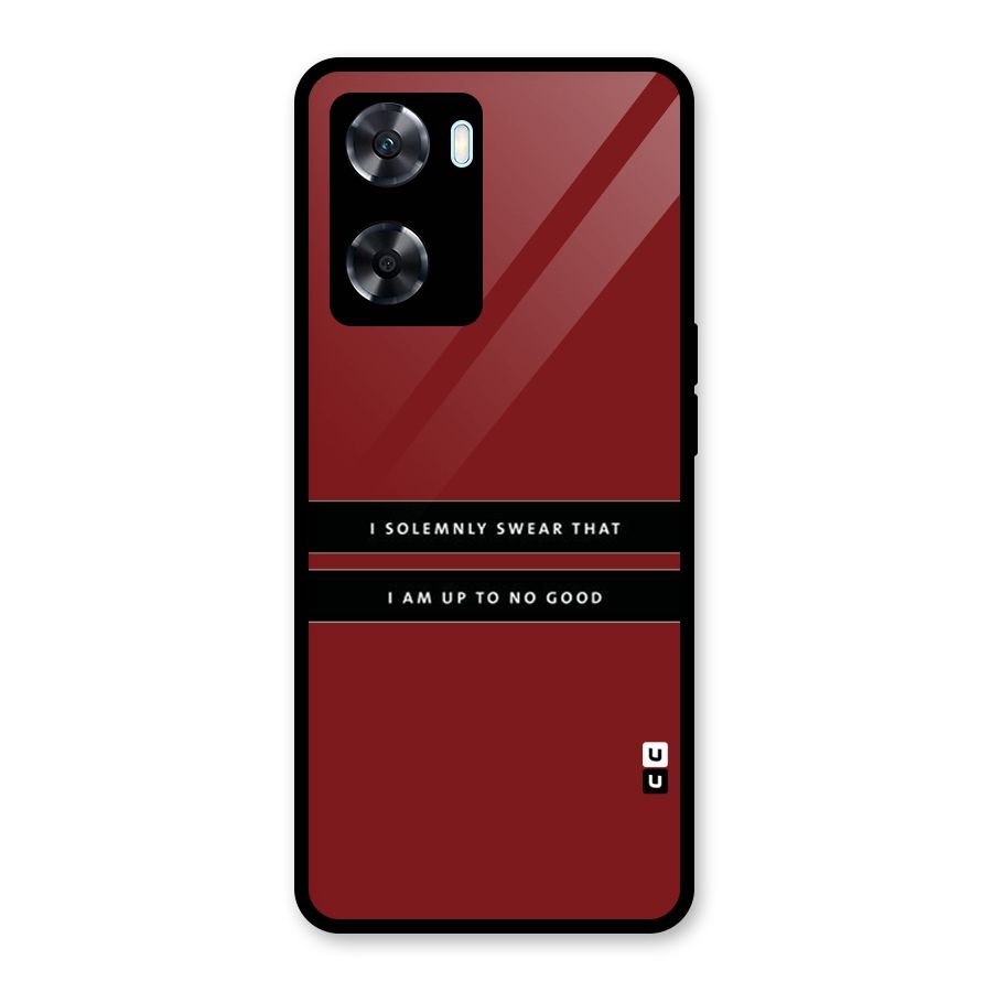 No Good Swear Glass Back Case for Oppo A77