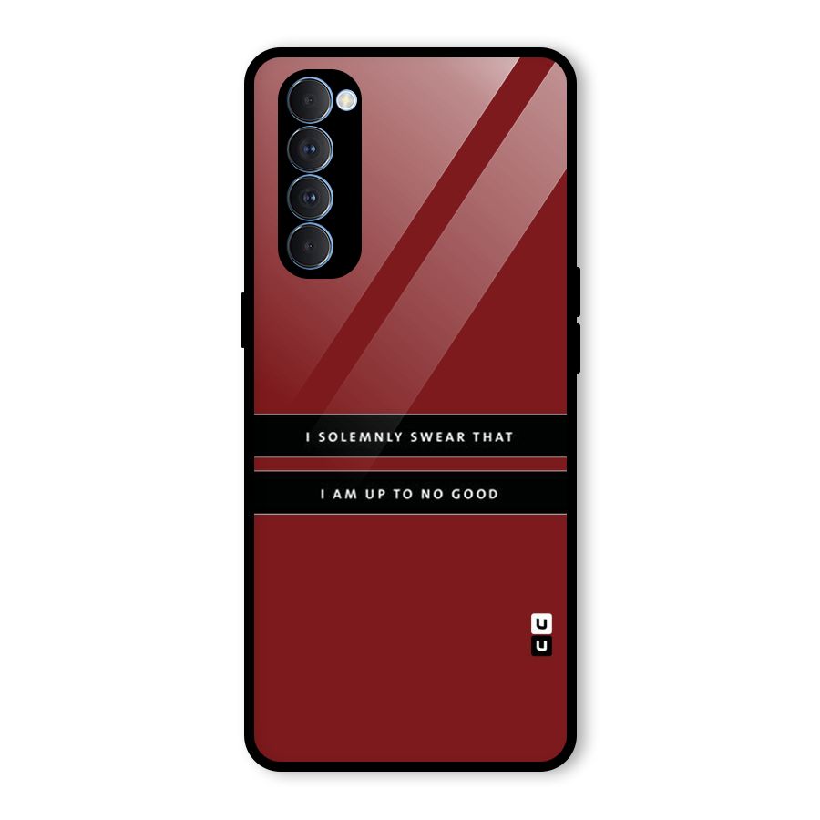 No Good Swear Glass Back Case for Oppo Reno4 Pro