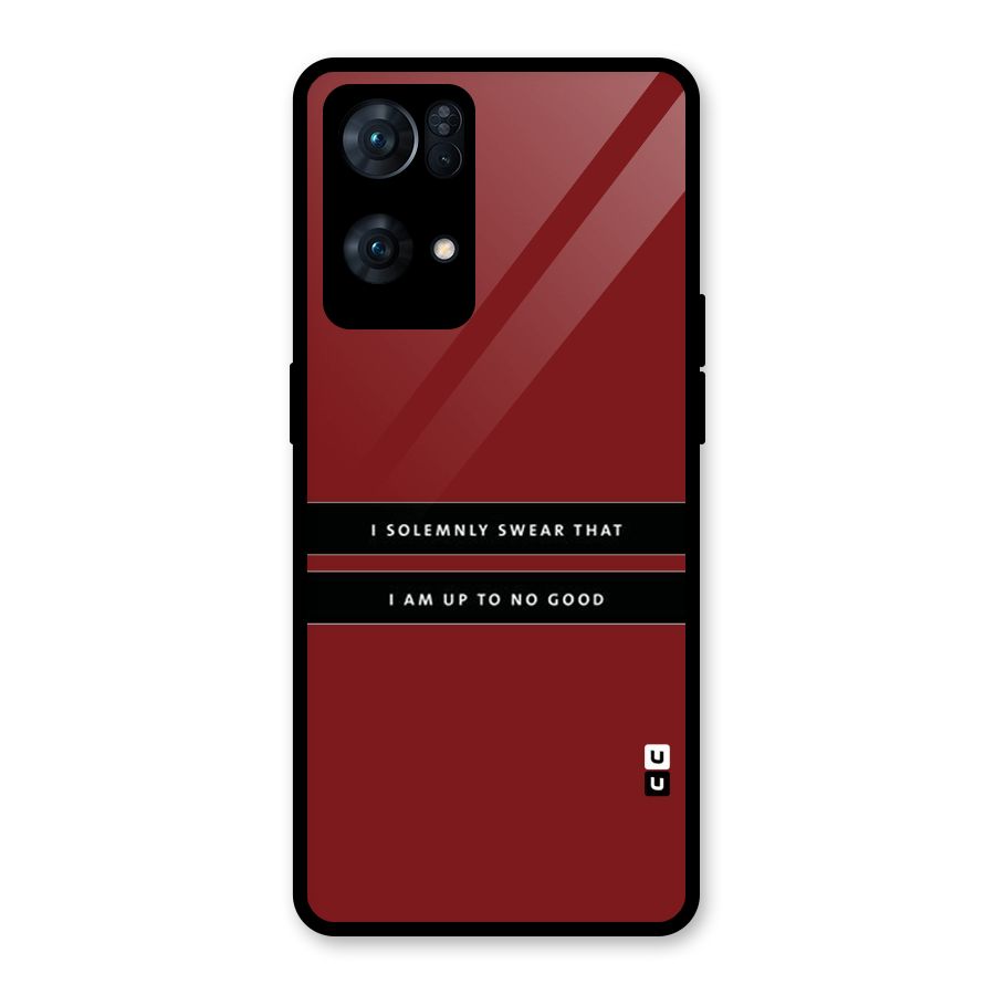 No Good Swear Glass Back Case for Oppo Reno7 Pro 5G