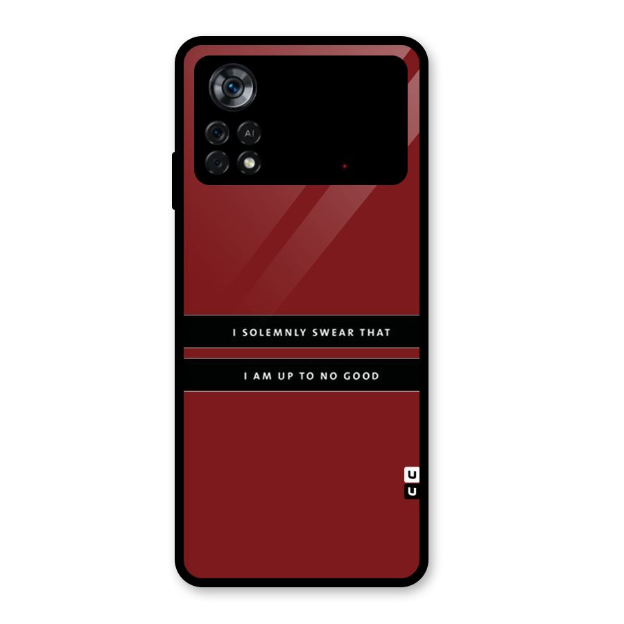 No Good Swear Glass Back Case for Poco X4 Pro 5G