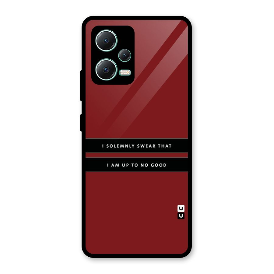 No Good Swear Glass Back Case for Redmi Note 12 5G