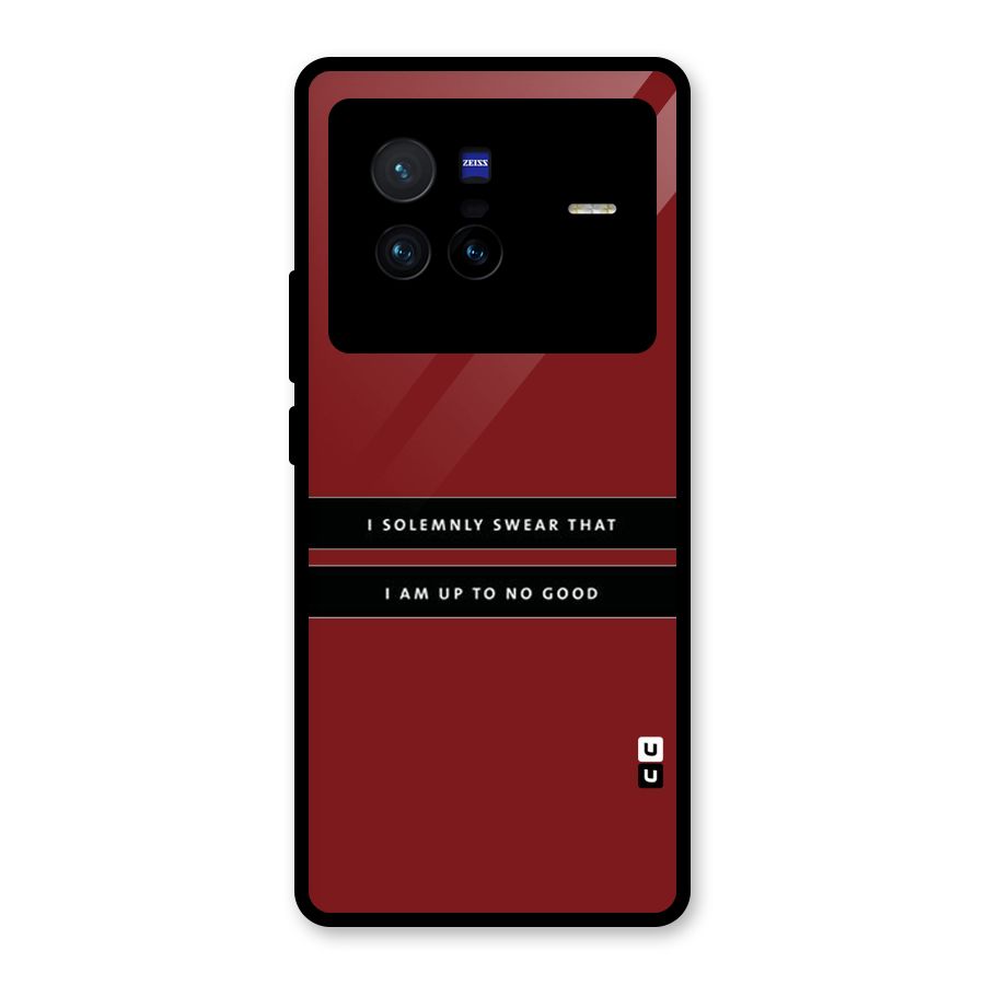 No Good Swear Glass Back Case for Vivo X80