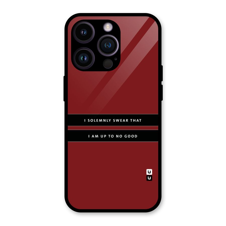 No Good Swear Glass Back Case for iPhone 14 Pro