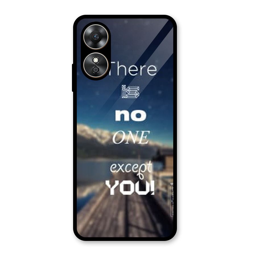 No One But You Glass Back Case for Oppo A17