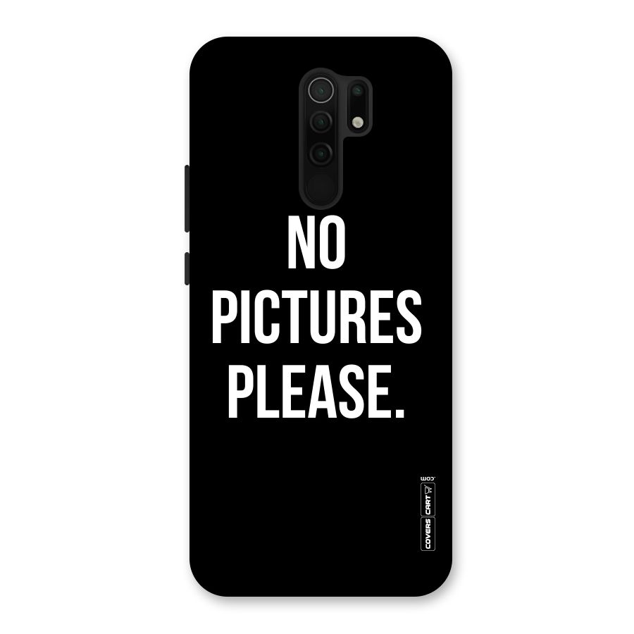 No Pictures Please Back Case for Redmi 9 Prime