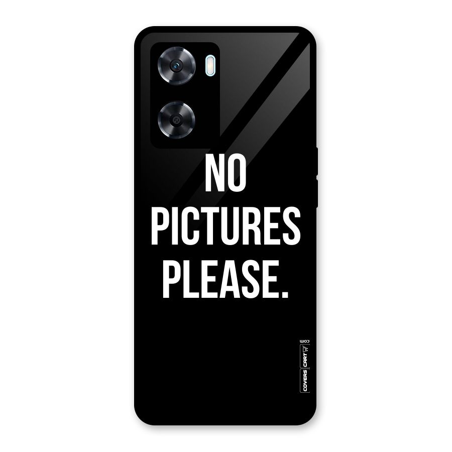 No Pictures Please Glass Back Case for Oppo A77