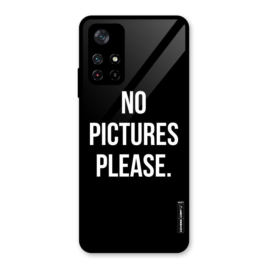 No Pictures Please Glass Back Case for Poco M4 Pro 5G
