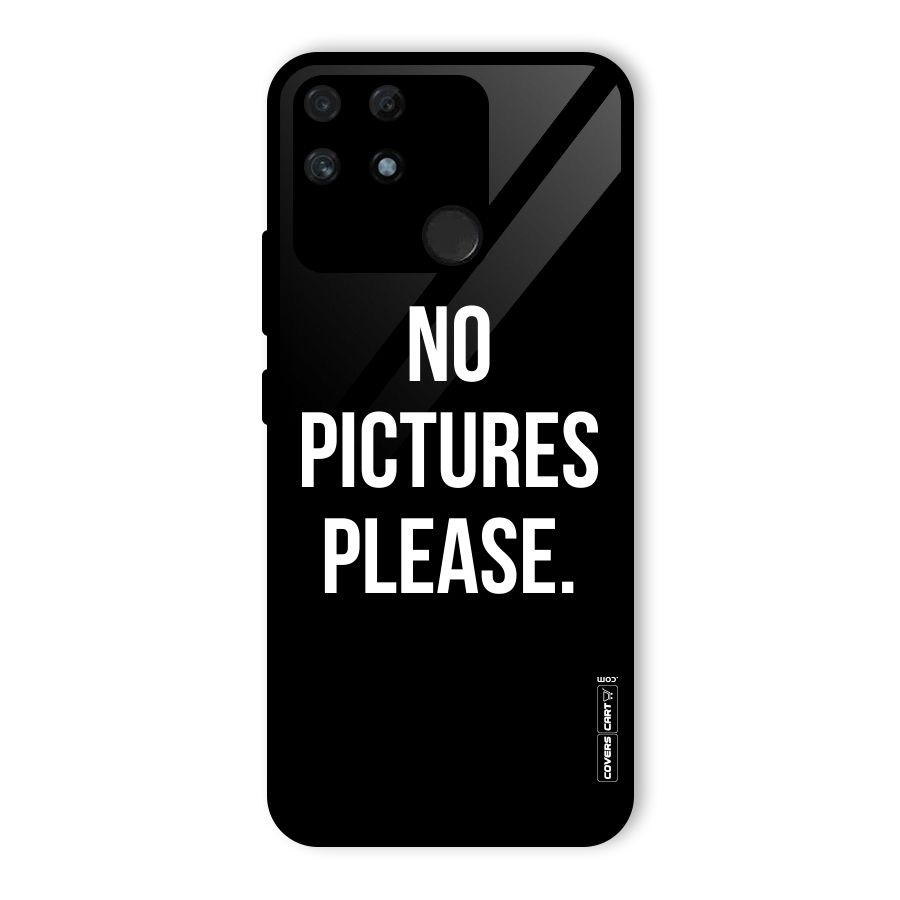 No Pictures Please Glass Back Case for Realme Narzo 50A