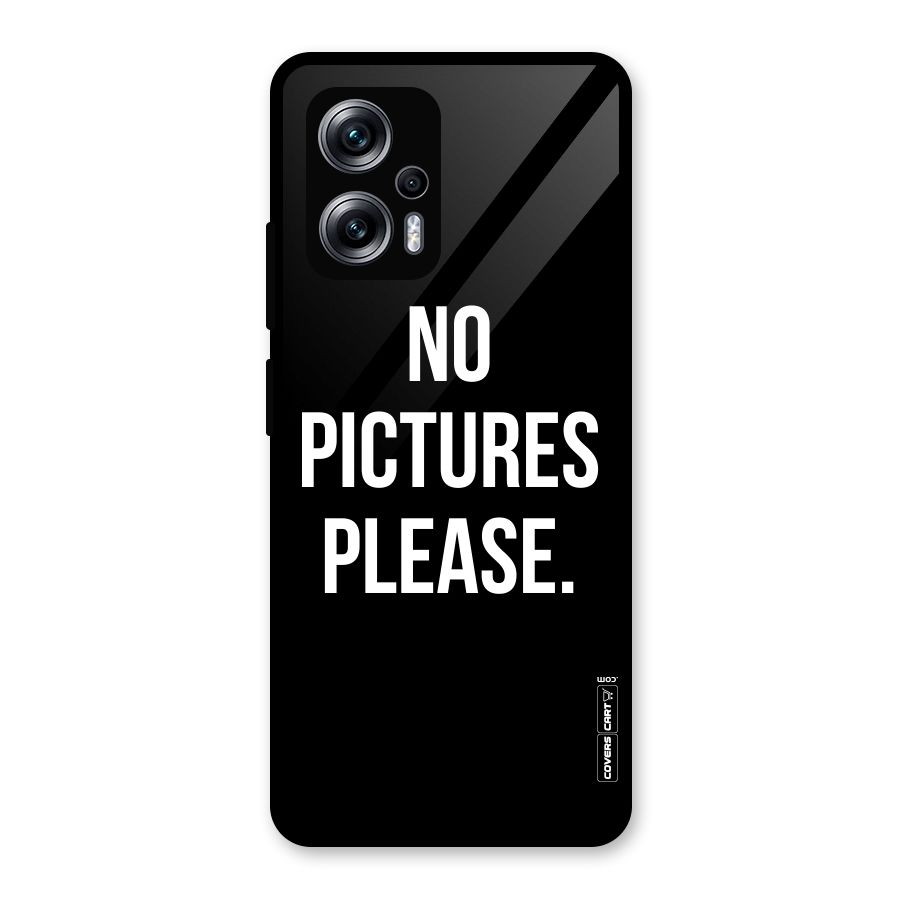 No Pictures Please Glass Back Case for Redmi K50i