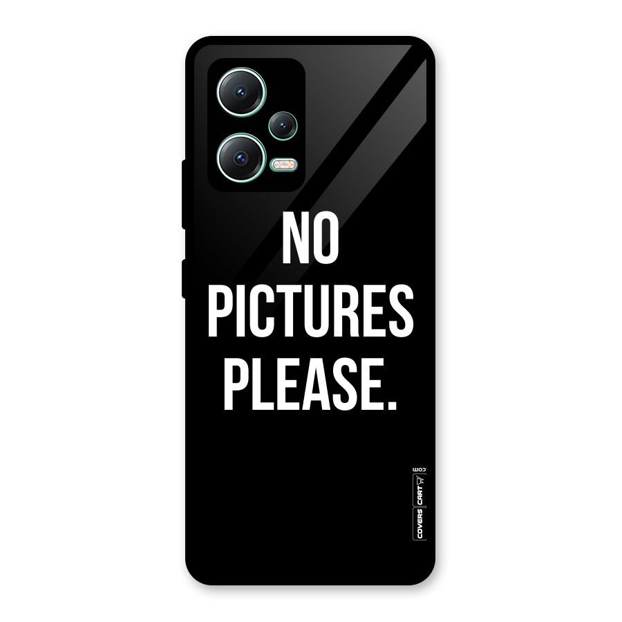 No Pictures Please Glass Back Case for Redmi Note 12 5G