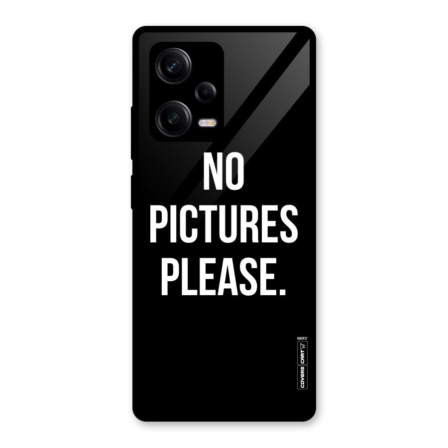 No Pictures Please Glass Back Case for Redmi Note 12 Pro