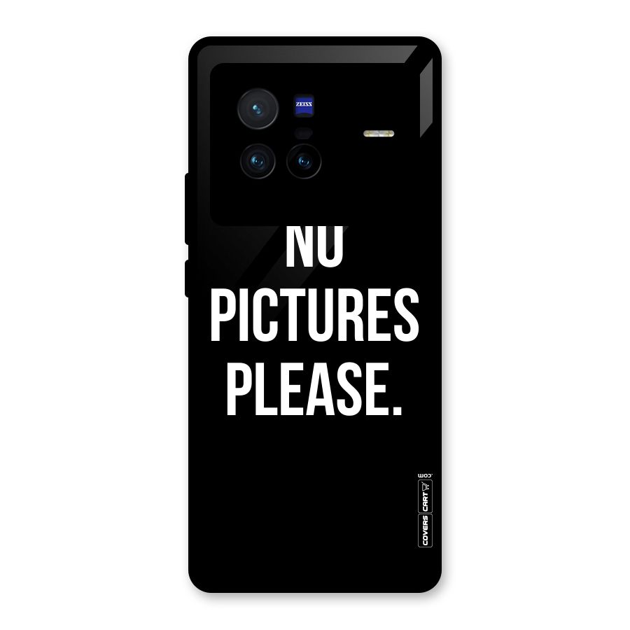 No Pictures Please Glass Back Case for Vivo X80