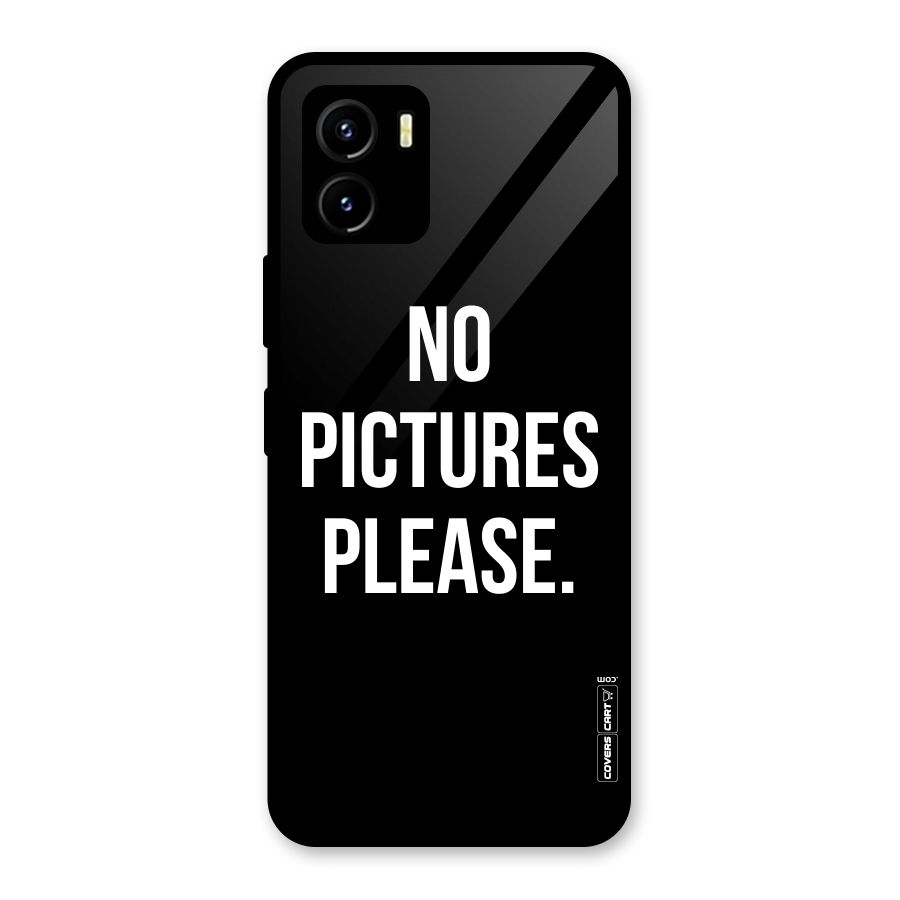 No Pictures Please Glass Back Case for Vivo Y15s