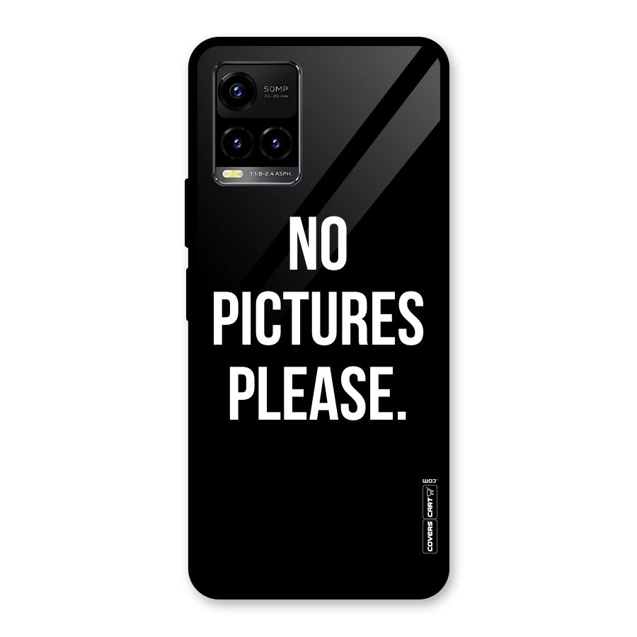 No Pictures Please Glass Back Case for Vivo Y21T