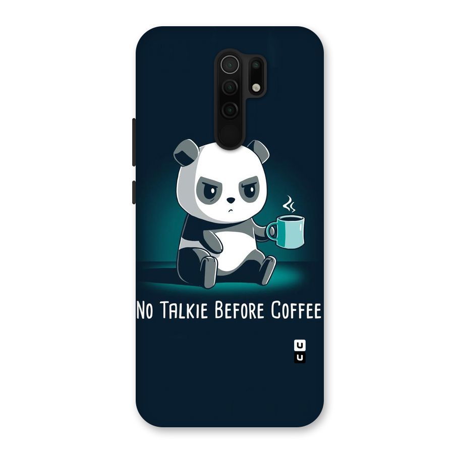 No Talkie Before Coffee Back Case for Poco M2