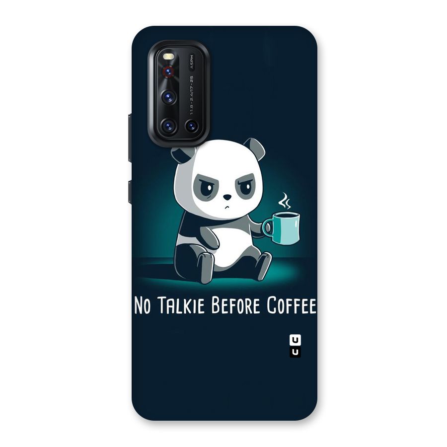 No Talkie Before Coffee Back Case for Vivo V19