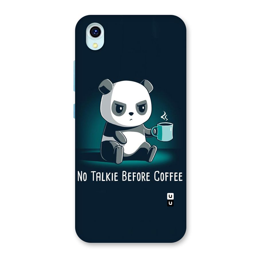 No Talkie Before Coffee Back Case for Vivo Y1s