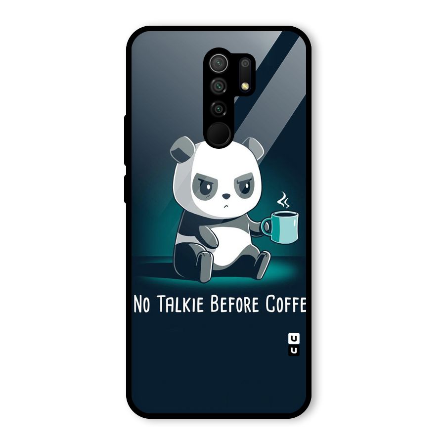 No Talkie Before Coffee Glass Back Case for Poco M2