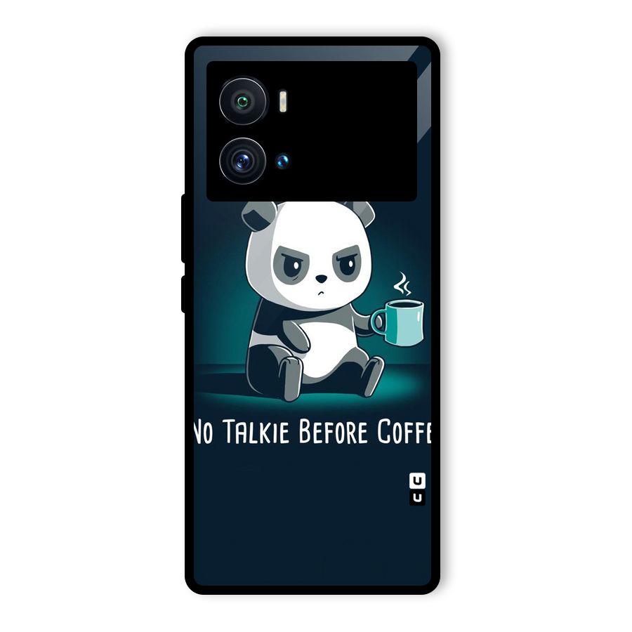 No Talkie Before Coffee Glass Back Case for Vivo iQOO 9 Pro