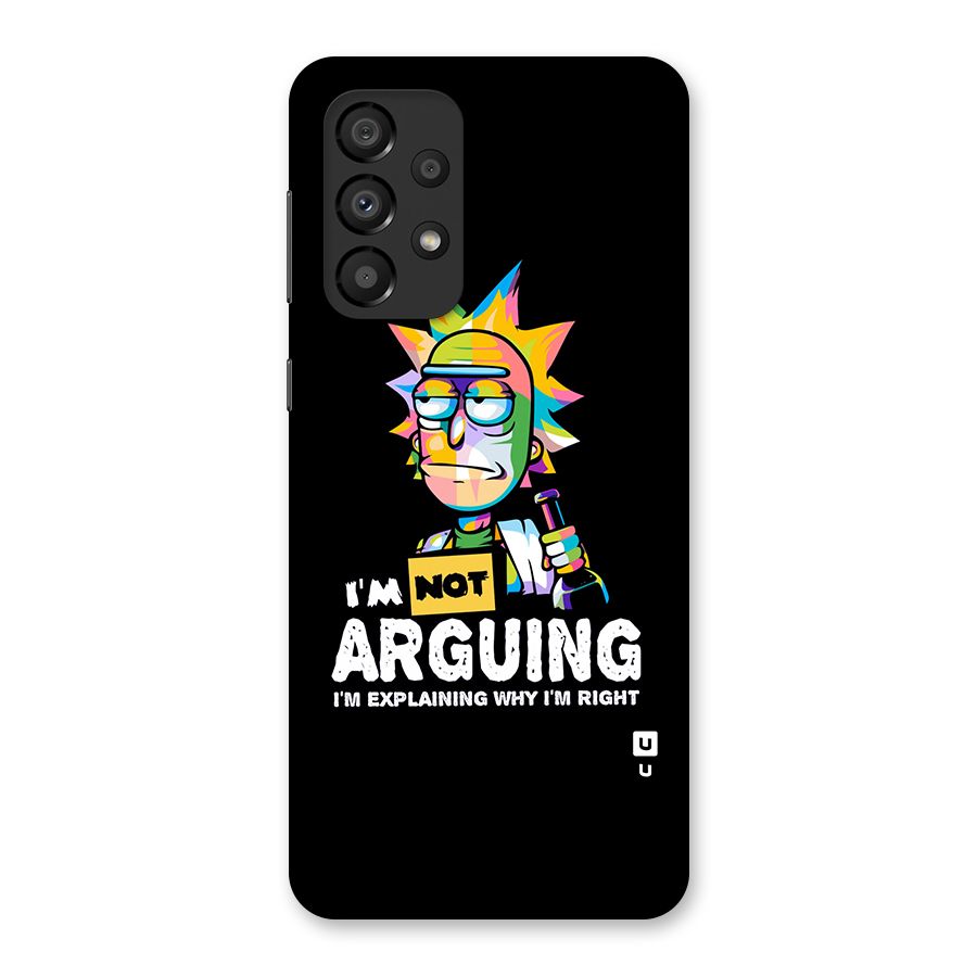 Not Arguing Explaining Back Case for Galaxy A33 5G