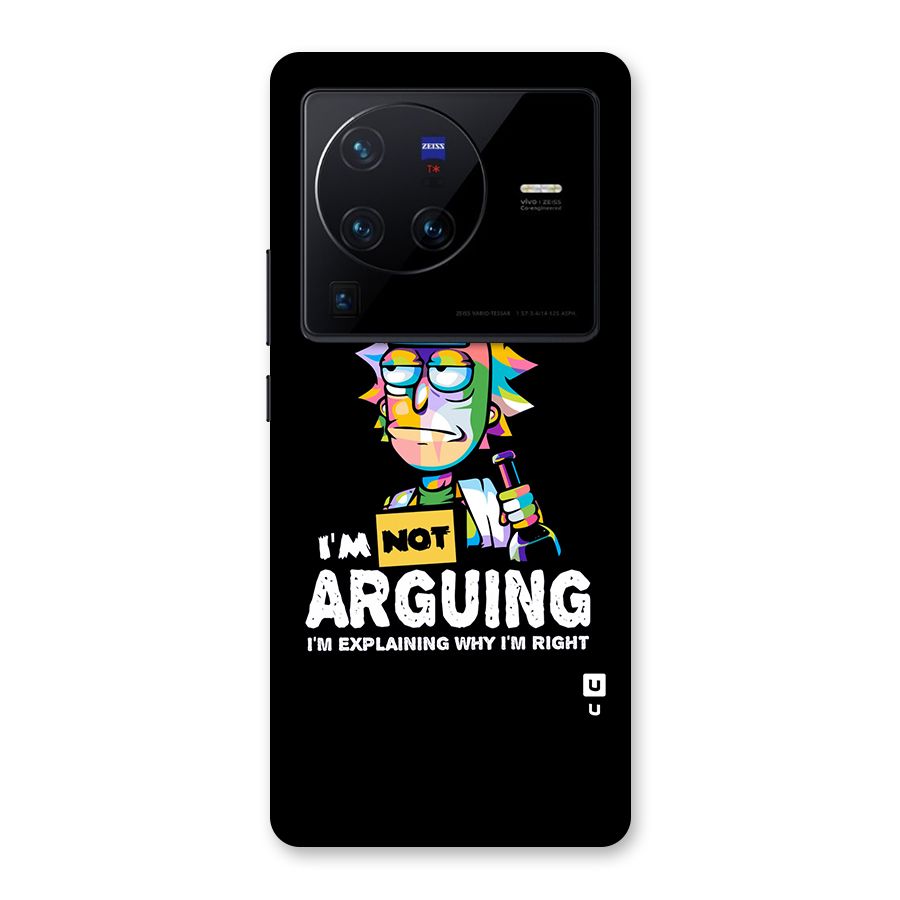 Not Arguing Explaining Back Case for Vivo X80 Pro