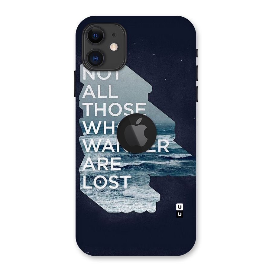 Not Lost Back Case for iPhone 11 Logo Cut