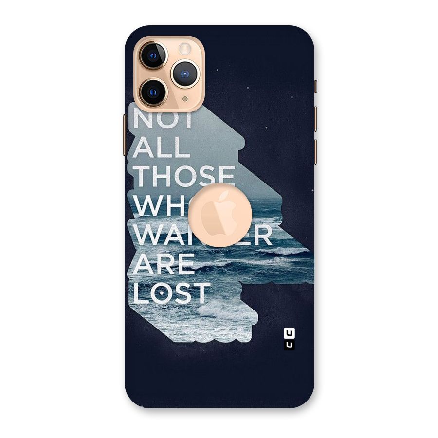 Not Lost Back Case for iPhone 11 Pro Max Logo Cut