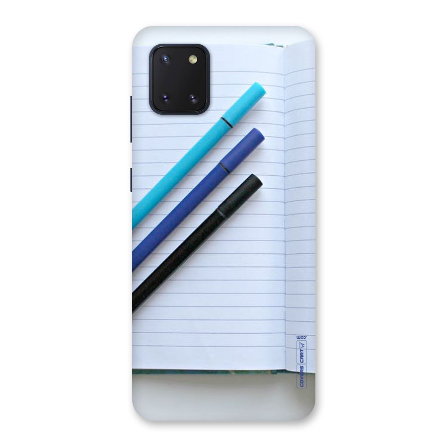 Notebook And Pens Back Case for Galaxy Note 10 Lite