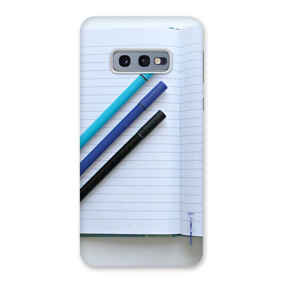Notebook And Pens Back Case for Galaxy S10e