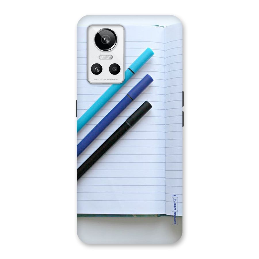 Notebook And Pens Back Case for Realme GT Neo 3