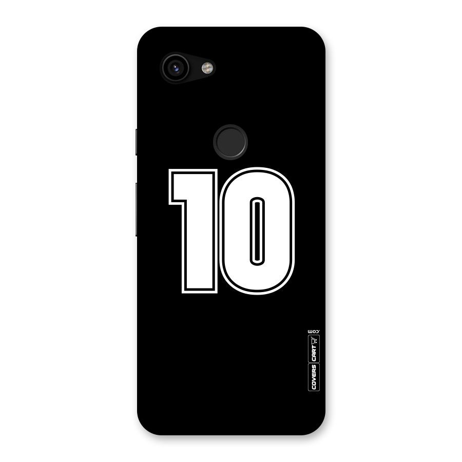 Number 10 Back Case for Google Pixel 3a