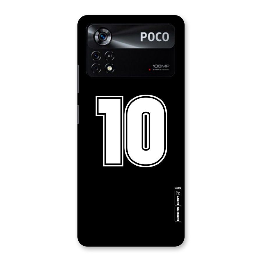 Number 10 Back Case for Poco X4 Pro 5G