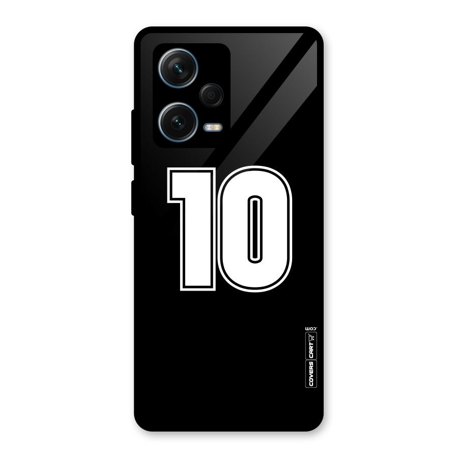 Number 10 Glass Back Case for Redmi Note 12 Pro Plus 5G