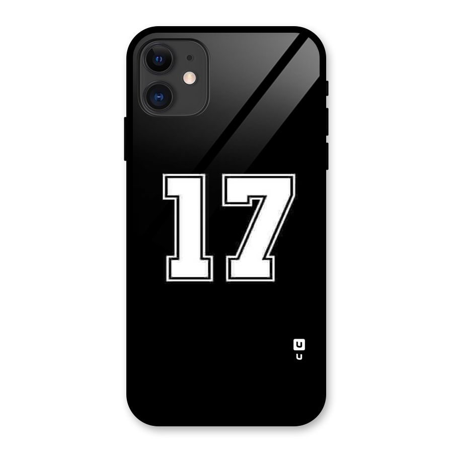 Number 17 Glass Back Case for iPhone 11