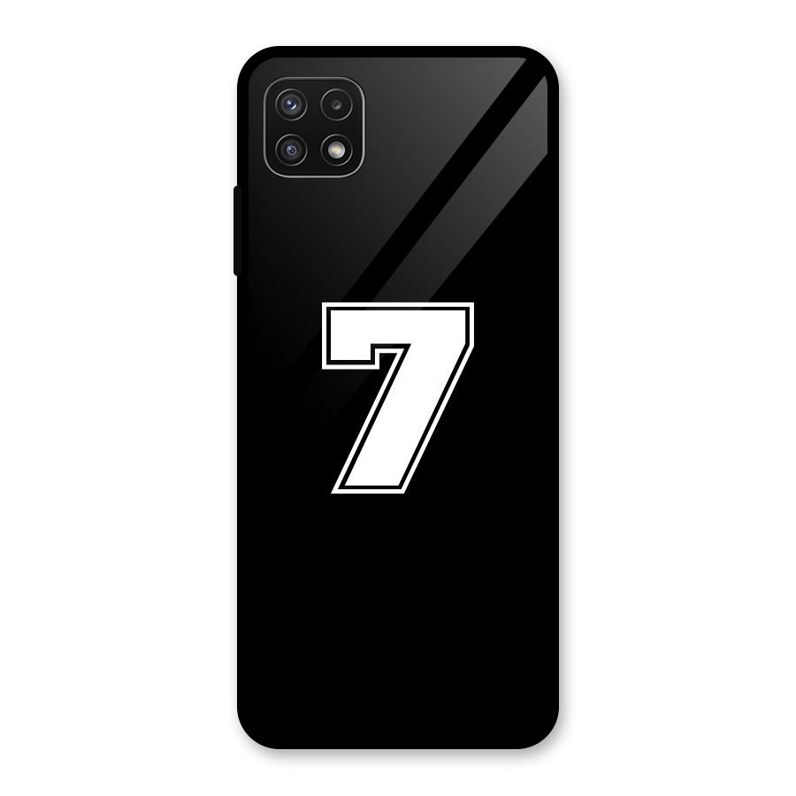 Number 7 Glass Back Case for Galaxy A22 5G
