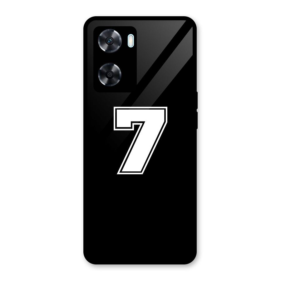 Number 7 Glass Back Case for Oppo A77